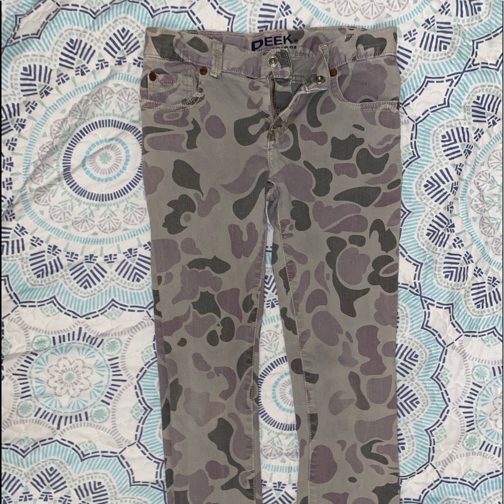 Kids Peek Dungarees Camo Jeans